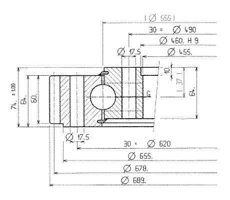 01 0555 01 slewing ring bearing