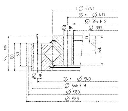 06 0475 22 slewing ring bearing