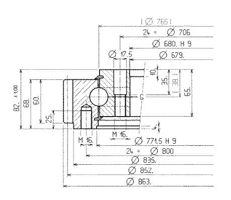 01 0765 01 slewing ring bearing