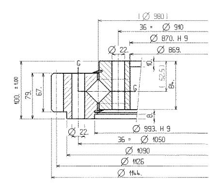 06 0980 09 slewing ring bearing