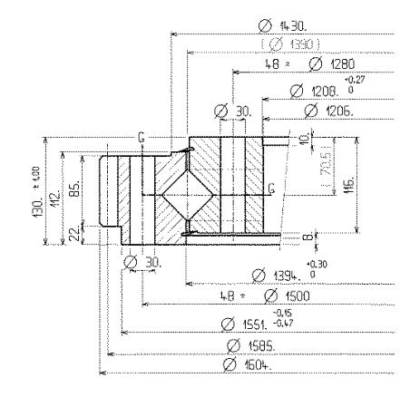 06 1390 03 slewing ring bearing