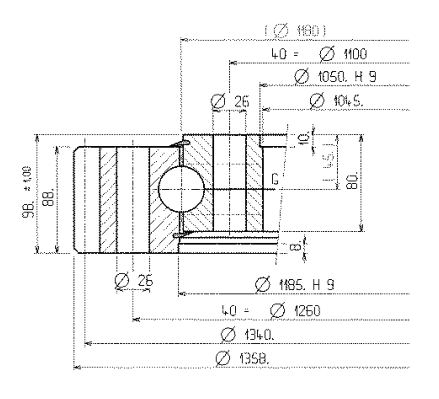 01 1180 00 slewing ring bearing