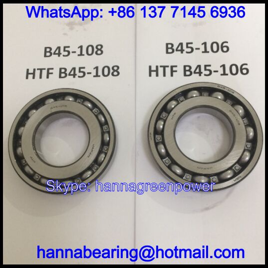 45X90X17 Auto Gearbox Bearing / Deep Groove Ball Bearing