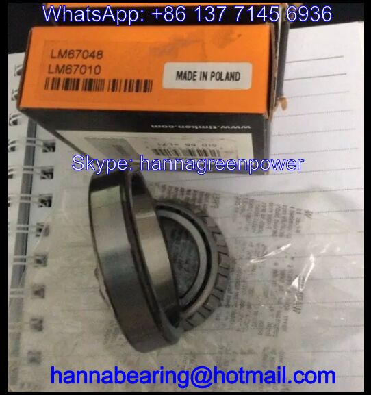 LM67010 Inch Tapered Roller Bearing 31.75*59.131*15.875mm