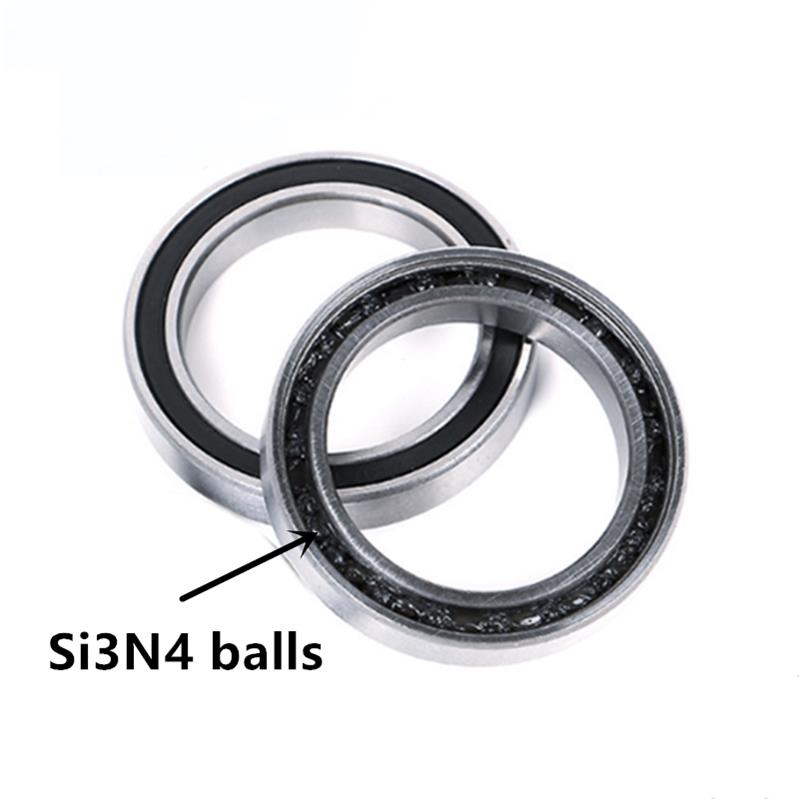 6801-2RS Bicycle Hub Bottom Brackets Bearing Steel Hybrid Si3N4 Ceramic Ball bearings 12x21x5mm