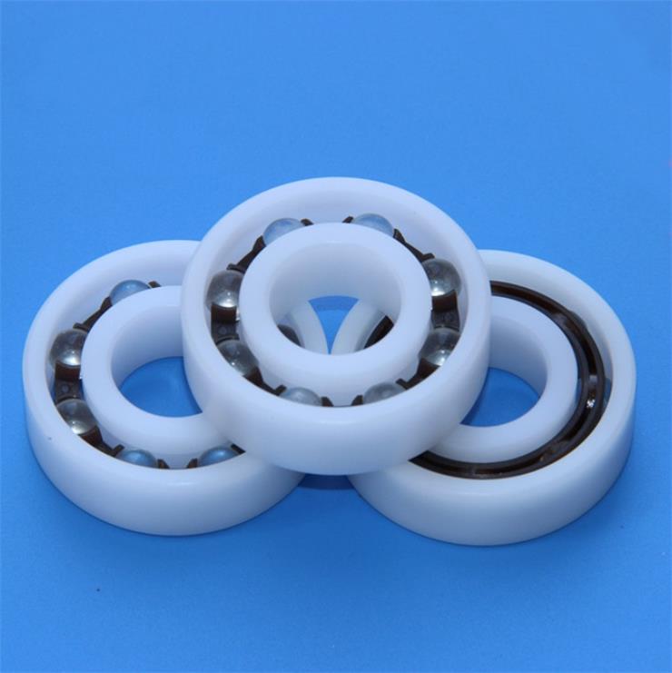 6003 POM Plastic Deep Groove Ball Bearing With Glass Balls Nylon Cage 17x35x10mm