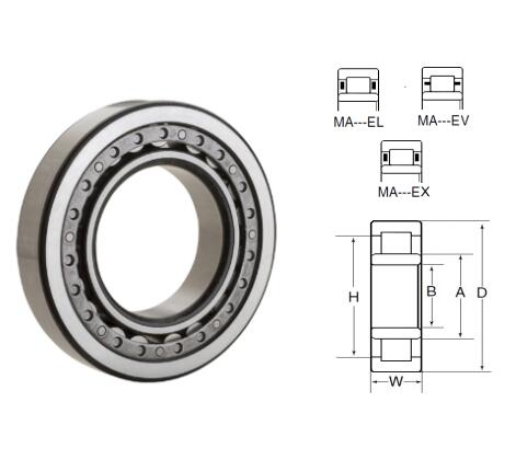 MA1306EL Cylindrical Roller Bearings 30x72x19mm