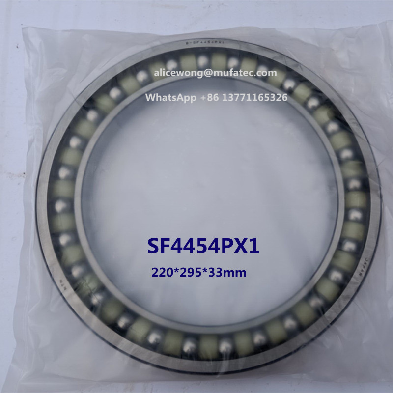 SF4454PX1 excavator bearing angular contact ball bearing 220*295*33mm
