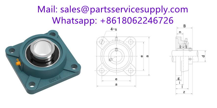 UCFS209-26 (Shaft Dia:1-5/8 inch) Square Flange Pillow Block Bearing