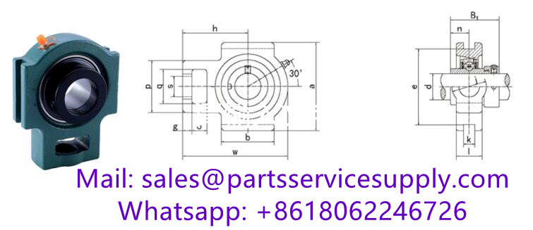 HCT208-24 (Shaft Dia:1-1/2 inch) Standard Duty Take Up Unit Bearing