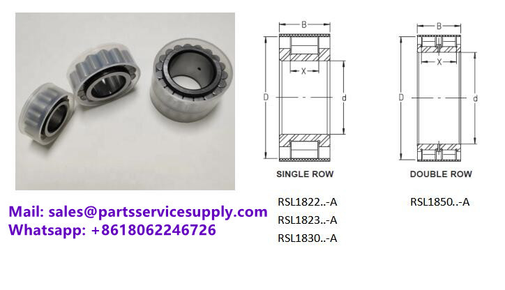 RSL182312-A (Size:60x115.62x46mm) Single Row Full Complement Roller Bearing