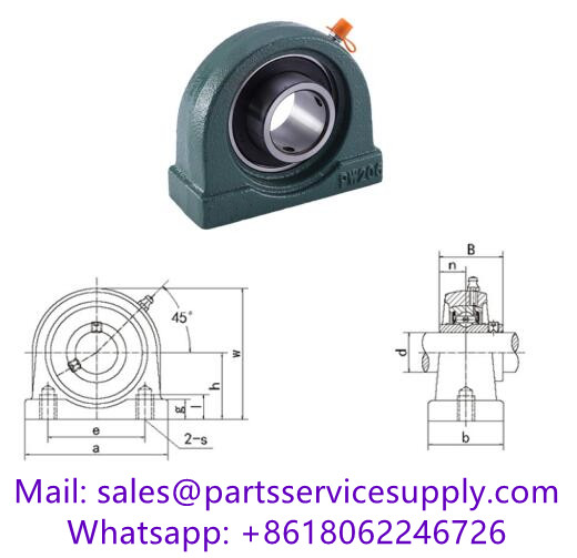 UCPW206-19 (Shaft Dia:1-3/16 inch) Standard Duty Pillow Block Ball Bearing Unit