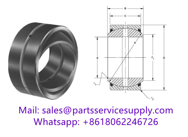 B120-9LSS Sealed Spherical Plain Bearing Size:7-1/2x11-1/4x5.625 inch