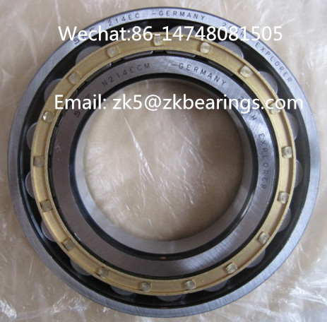 N 214 ECM Single row cylindrical roller bearing N design 70x125x24 mm