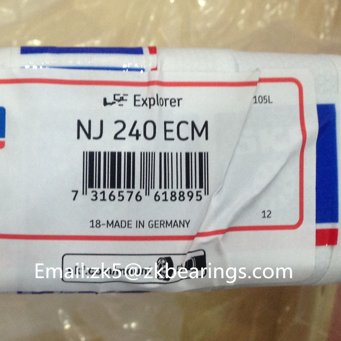 NJ 240 ECM/C3 Single row cylindrical roller bearing NJ design 200x360x58 mm