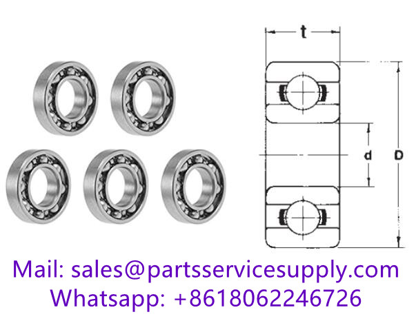 R14 Miniature Bearing Size 7/8x1-7/8x3/8 inch