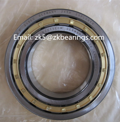 NJ 215 ECJ Single row cylindrical roller bearing NJ design 75x130x25 mm