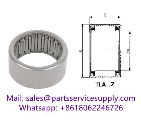 TLA1010Z Drawn Cup Needle Roller Bearing (Interchange P/N: HK1010, FJV-1010)