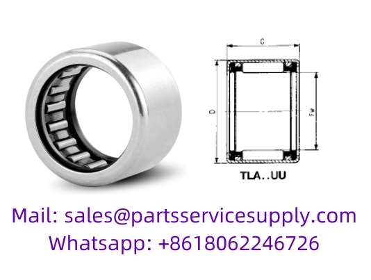 TLA1616UU (Interchange P/N: HK1616-2RS, FJTT-1616) Shell Type Needle Roller Bearing