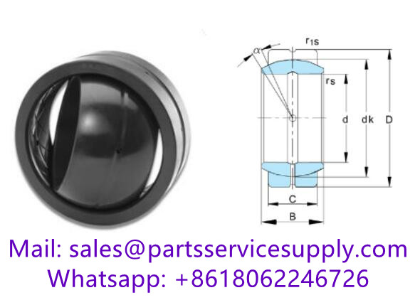 184724 Spherical Plain Bearing (Cross Reference: GE12E, MB12, 12FS22, GE12D0)