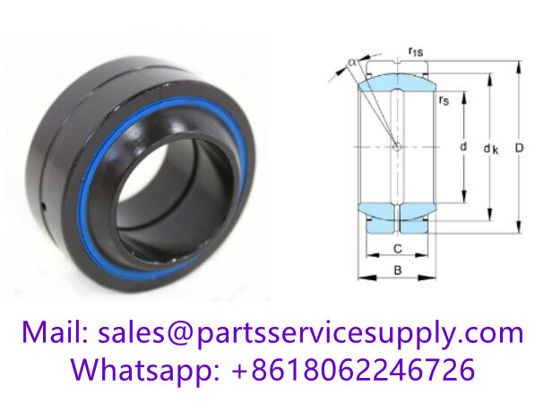 48238018 Spherical Plain Bearing (Cross Reference: GE17ES-2RS, MB17SS, 17FS30SS, GE17DO-2RS)