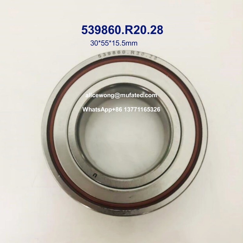 539860.R20.28 539860 auto wheel hub bearings double row angular contact ball bearings 30*55*15.5mm