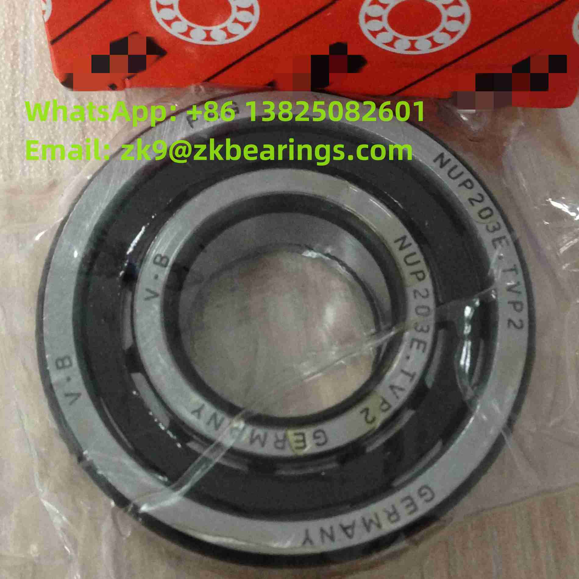 NUP203-E-TVP2 Single Row Cylindrical Roller Bearing 17x40x12 mm