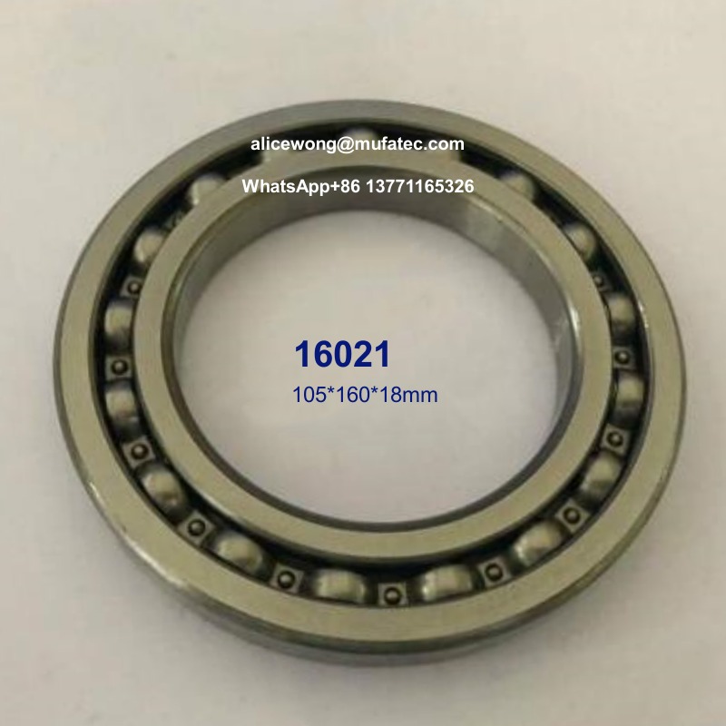 16021 auto bearings thin wall deep groove ball bearings 105*160*18mm