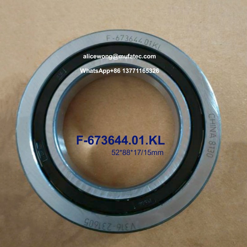 F-673644.01.KL F-673644 auto gearbox bearings deep groove ball bearings 52*88*17/15mm