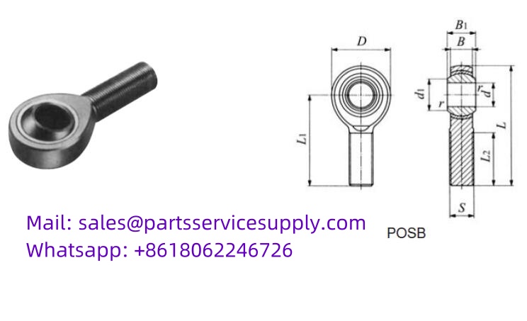 POSB16 Rod End (Alt P/N: HM16, MM16, TRE16)