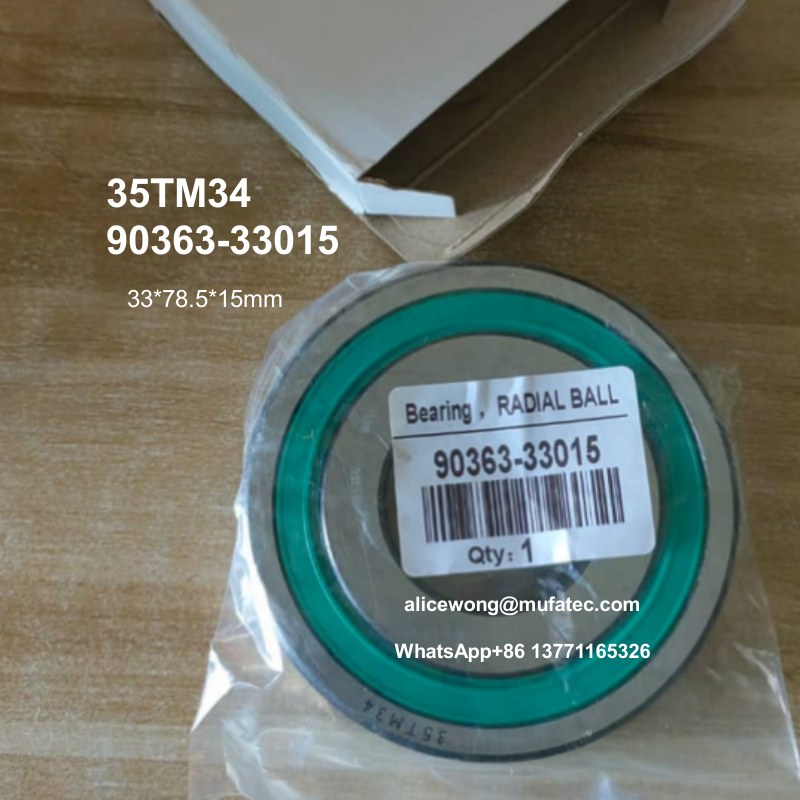 35TM34 90363-33015 Toyota gearbox bearings special ball bearings for Toyota spare part replacement 33*78.5*15mm