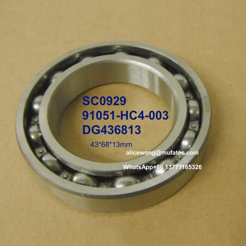 SC0929 DG436313 91051-HC4-003 Honda ATV bearings special deep groove ball bearings 43*68*13mm