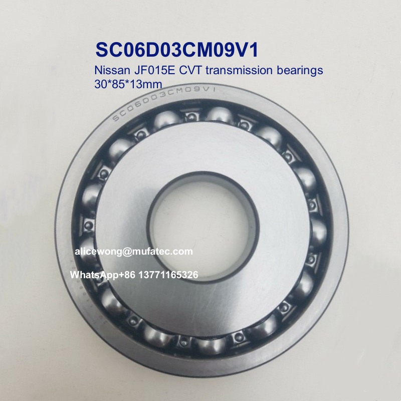 SC06D03CM09V1 SC06D03 Nissan JF015E CVT transmission pulley bearings special ball bearings for car repairing 30x85x13mm