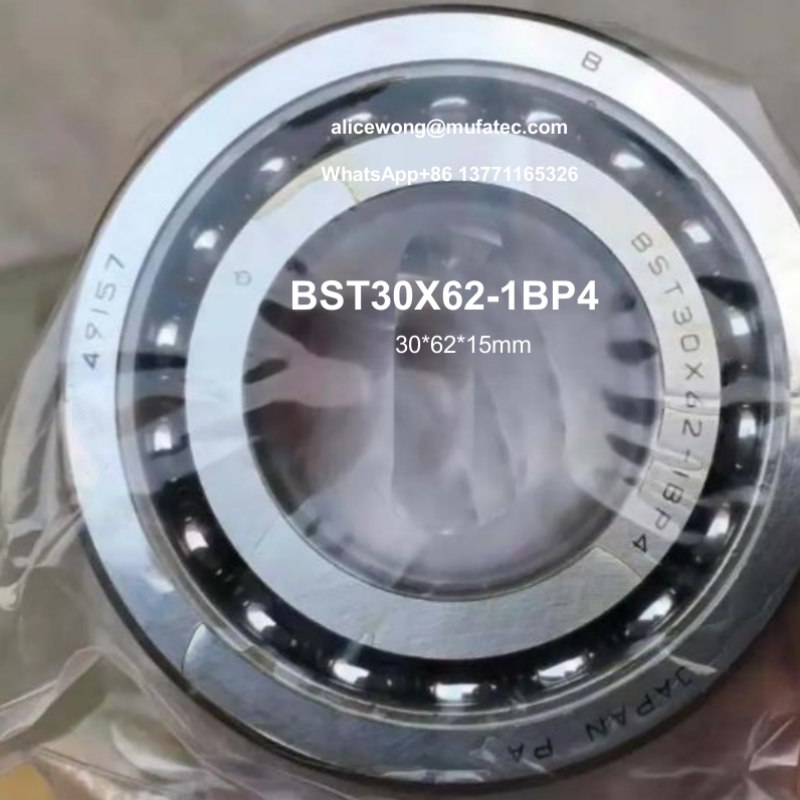 BST30X62-1BP4 BST30X62 angular contact ball bearings 30*62*15mm