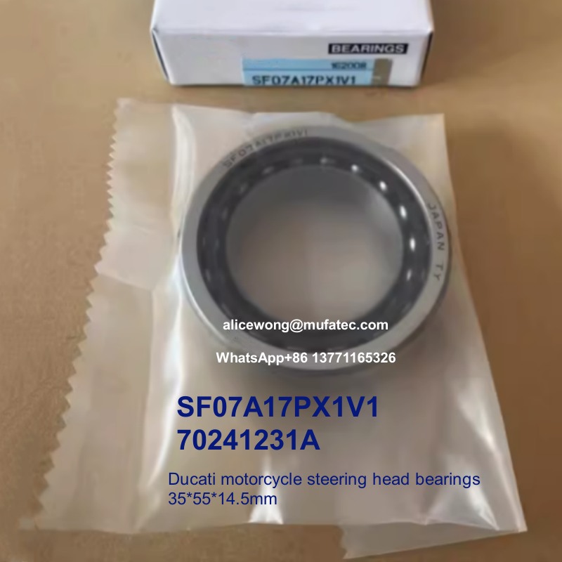 SF07A17PX1V1 70241231A Ducati motorcycle steering head bearings 35*55*14.5mm