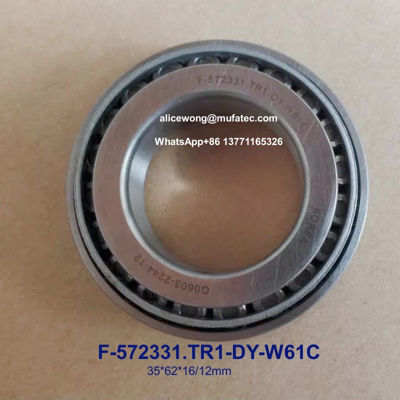 F-572331.TR1-DY-W61C F-572331 automotive differential bearings taper roller bearings 35*62*16/12mm