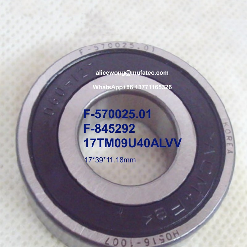 F-570025.01 F-845292 17TM09U40ALVV automotive transmission bearings deep groove ball bearings 17*39*11.18mm