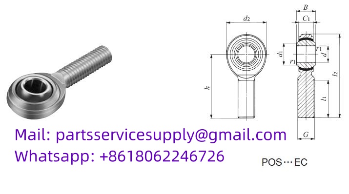 POS10EC Rod End (Alt P/N: GAKFR10PW, SAKB10F, SMCV10)