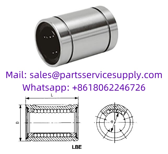 LBE12 Linear Motion Ball Bearing (Alt P/N: 0600-012-00, KB1232, LBCR12, LAA12X22X32)