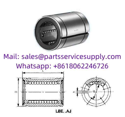 LBE12AJ Linear Motion Ball Bearing (Alt P/N: 0610-012-00, KBS1232, LAG12X22X32)