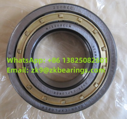 NJ 2208 ECM Single Row Cylindrical Roller Bearing 40x80x23 mm