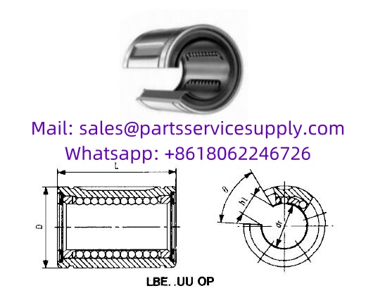 LBE50UU OP Linear Bearing (Alt P/N: 0632-050-00, KBO50100PP, LBCT50-2LS, LAN50X75X100.2RS)