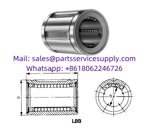 LBB16 Linear Motion Ball Bearing (Alt P/N: A-162536, LBB-1000)