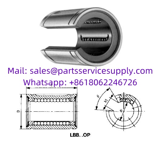LBB12OP Linear Motion Ball Bearing (Alt P/N: OPN-122026, OPN-750)