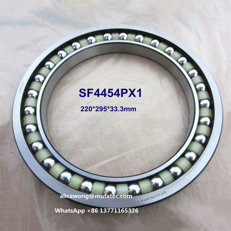 SF4454PX1 SF4454 excavator bearings nylon angular contact ball bearings 220x295x33.3mm