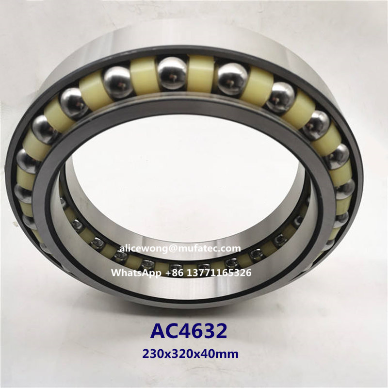 AC4632 excavator bearing double row angular contact ball bearings 230x320x40mm