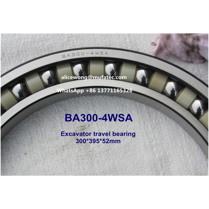 BA300-4WSA excavator travel bearings thin section ball bearings 300x395x52mm
