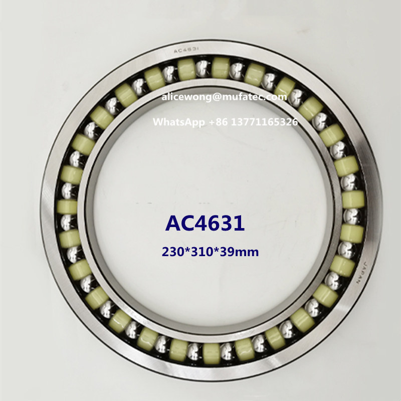 AC4631 excavator bearing angular contact ball bearings 230x310x39mm