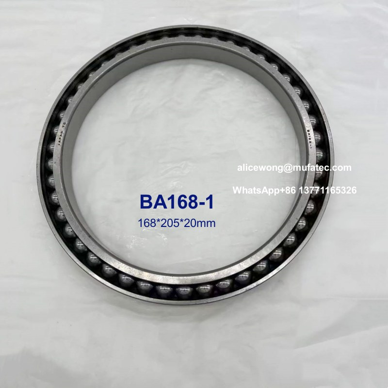 BA168-1 excavator bearings thin section ball bearings 168*205*20mm