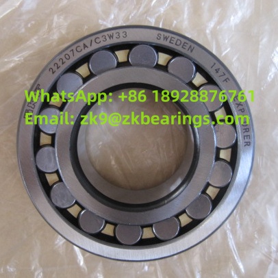 22207 CA/C3W33 Spherical Roller Bearing 35x72x23 mm